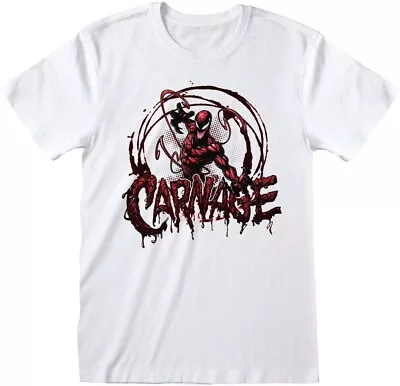 Buy Marvel Comics - Spider-man Carnage T-Shirt White • 25.20£
