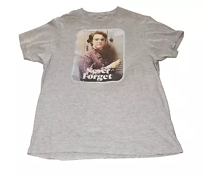 Buy Stranger Things Mens Barb 'Never Forget' Graphic Print Grey T-Shirt UK Large • 11.97£