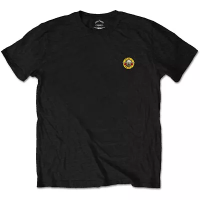 Buy Black Guns N' Roses Bullet Logo Backprint Official Tee T-Shirt Mens • 15.99£