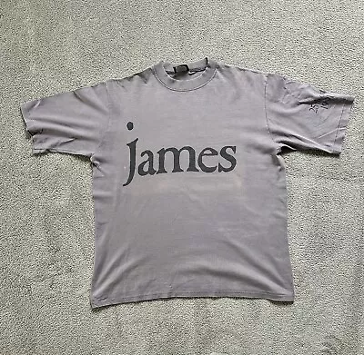 Buy Ultra Rare James 1991 Tour T-shirt. Brixton Academy. Grey.  XL . Vintage Indie. • 67£