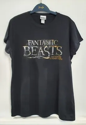 Buy Fantastic Beasts T Shirt 2XL Black Harry Potter Sz 14 54cm Pit Measurement  • 8.50£