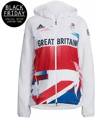 Buy Adidas Team GB Women's Podium Jacket - Great Britain Top - Black Friday Sale • 27.99£