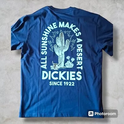 Buy Dickies Navy Blue Graphic Tee - RRP £45 • 34.99£