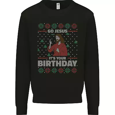 Buy Go Jesus Its Your Birthday Funny Christmas Mens Sweatshirt Jumper • 16.99£