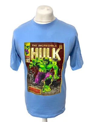 Buy MARVEL The Incredible Hulk XL Blue T Shirt  100% Cotton Men's MINT • 8.99£