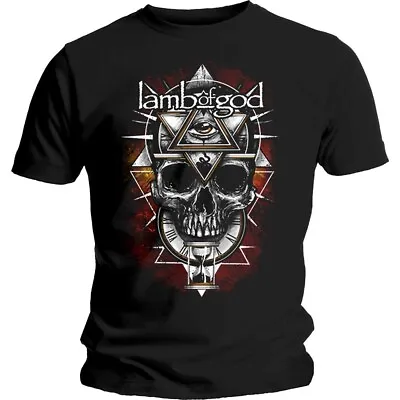 Buy Lamb Of God All Seeing Red Black Unisex T-Shirt New & Official Metal Merchandise • 15.07£