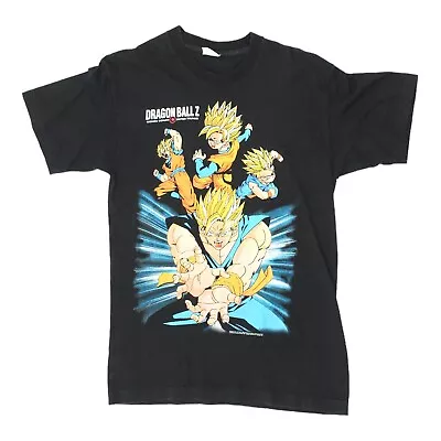 Buy Dragon Ball Z Mens Black Tshirt | Vintage 90s Anime Fantasy TV Series Goku VTG • 100£
