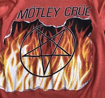 Buy Vintage 1983 84 Motley Crue Shout At The Devil Concert Shirt Dr Feelgood Lp • 165.37£