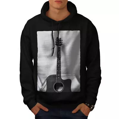 Buy Wellcoda Guitar Instrument Music Mens Hoodie, Art Casual Hooded Sweatshirt • 25.99£