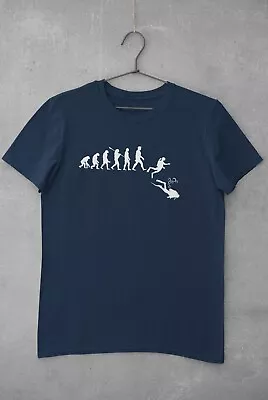 Buy EVOLUTION OF SCUBA DIVING T Shirt Gift For Diver Darwin Ape To Man Evo Design • 9.77£