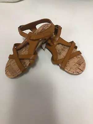 Buy Girls Crazy 8 Summer Shoes Size C13 Straps Slipper Flat Youth Sandals Brown  • 10.17£