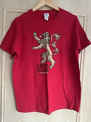 Buy Lannister Hear Me Roar Official Game Of Thrones T Shirt - Large  • 6.99£