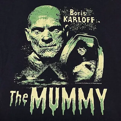 Buy The Mummy Boris Karloff T-shirt Halloween Horror Movie Creepy Scary Crypt Coffin • 20.12£