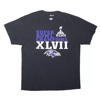 Buy NFL Baltimore Ravens USA T-Shirt Black Short Sleeve Mens XL • 8.99£