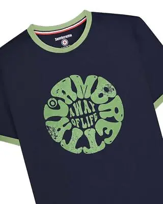 Buy Lambretta Mens Festival Ringer T-Shirt Retro Ska Soul T-Shirt Sizes M To 4XL • 14.99£