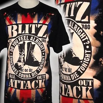 Buy Blitz  100% Unique Punk Skinhead Oi   T Shirt Xl Bad Clown Clothing • 16.99£