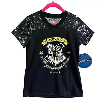Buy Harry Potter Hogwarts Draco Kids T-shirt Unisex Black Size | S (6/6X) • 9.12£