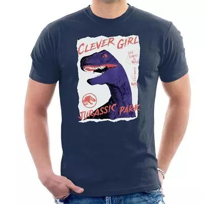 Buy Jurassic Park Velociraptor Clever Girl Isla Nublar Men's T-Shirt • 17.95£