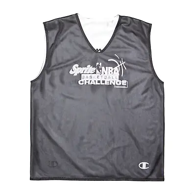Buy CHAMPION Mens Sprite NBA Reversible Black USA V-Neck Sleeveless Jersey XL • 17.99£