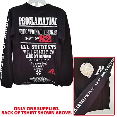 Buy Cakeworthy X Harry Potter Long Sleeve T-Shirt Ministry Of Magic Top Printed Back • 29.99£