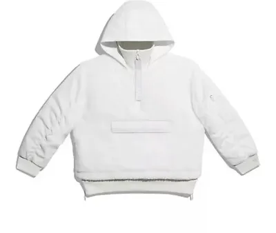 Buy Adidas X Ivy Park Icy Park 1/2 Zip Sherpa Jacket White H18974 Large • 96.06£