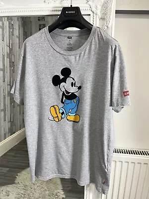 Buy Levi’s Disney Mickey Mouse Grey T Shirt Top U.K. Size XL • 4.99£