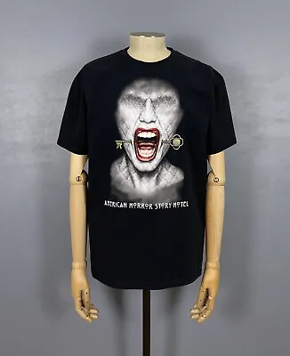 Buy American Horror Story 2016 Fox T-Shirt Black Movie Tee Scary Face Crew Neck Top • 30£