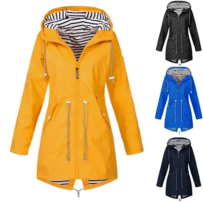 Buy Winters Womens Waterproof Raincoat Ladies Outdoor Wind Rain Forest Jacket Coats • 12.29£
