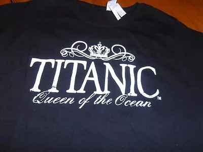 Buy Titanic  Queen Of The Ocean  Black T-shirt Women's Size L • 11.84£