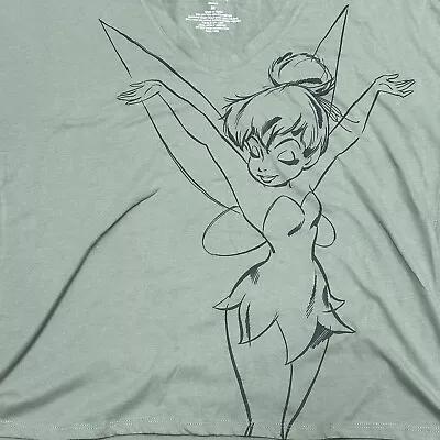 Buy Disney Women’s Medium T-Shirt~Tinker Bell~Nwot~Green~Short Sleeve • 14.38£