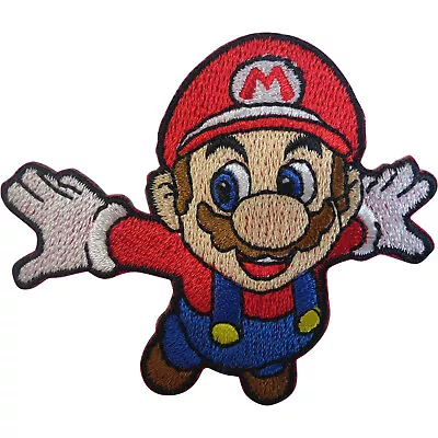 Buy Mario Patch Iron Sew On Embroidery Badge Super Mario Bros Nintendo Video Game • 2.79£