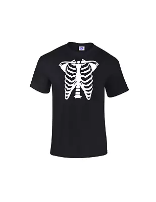 Buy Halloween Skeleton Fancy T Shirt Mens Womens Childrens Party, Trick Or Treat • 9.99£