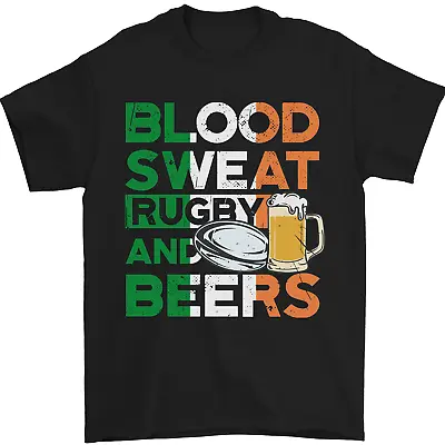 Buy Blood Sweat Rugby And Beers Ireland Funny Mens T-Shirt 100% Cotton • 10.48£