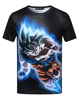 Buy Dragon Ball Z Goku Battle Attack T-Shirt Retro Cartoon Gamer Cosplay DBZ Super • 12.99£