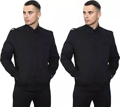 Buy Mens Lightweight Jackets Casual Full Zip Multi Pockets Cotton Coat Size S To 2XL • 17.99£