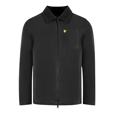 Buy Lyle & Scott Twill Black Overshirt Jacket • 55£