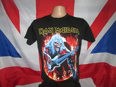 Buy Iron Maiden  T Shirt Fear Live Flames • 15.99£