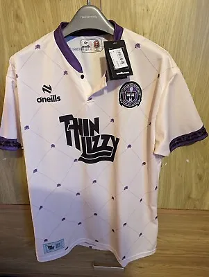 Buy Thin Lizzy- Official Merchandise Brand New Black Rose Football Shirt • 70£