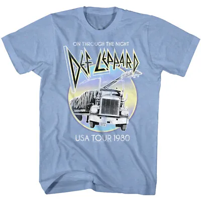 Buy Def Leppard On Through The Night USA Tour 1980 Adult T Shirt Metal Music Merch • 40.90£