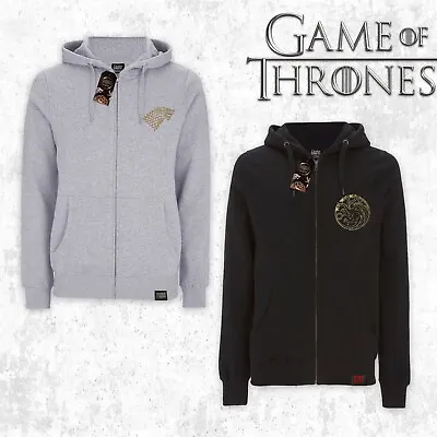 Buy Official Game Of Thrones Stark Targaryen Grey Black Mens Hoodies Sweatshirts • 16.98£