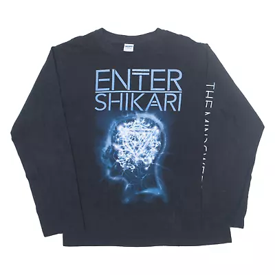 Buy GILDAN Enter Shikari Mens Band T-Shirt Black Long Sleeve L • 34.99£