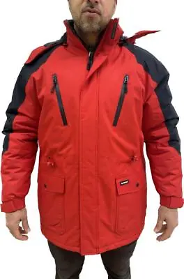 Buy Mens Semi Fleece Lined Winter Waterproof Breathable Coat Jacket Size M To 5XL • 42.55£