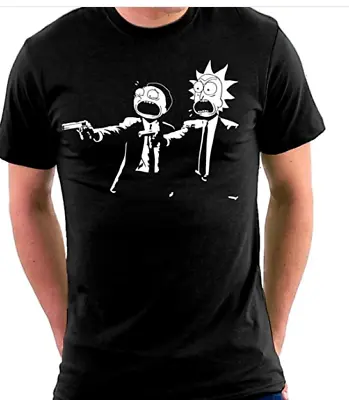 Buy RM Pulp Men's T-Shirt Morty Dan Fiction Sanchez Mr Rick Meeseeks Harmon • 9.99£