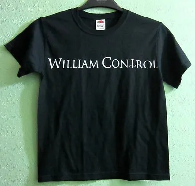 Buy William Control 'Name/Logo' Black T-Shirt Size 14/16 Yrs Dance/Electronic • 2.50£