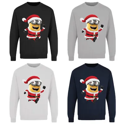 Buy Unisex Adults Christmas Santa Minion Sweatshirt Novelty Festive Xmas Jumper • 19.99£
