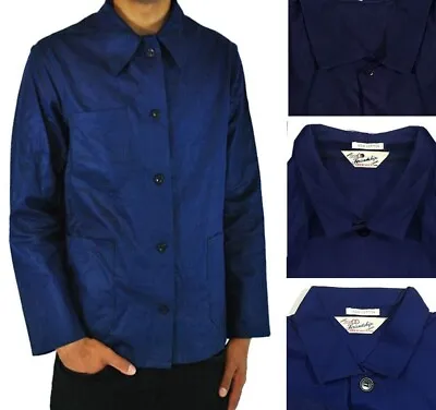 Buy Vintage Chore French Worker Jackets - Navy Blue - XS S M L XL 2XL 3XL • 34.95£