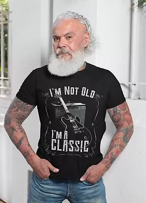 Buy Funny Guitar T Shirt I'm Not Old I'm A Classic Amp Retro Guitarist Dad Grandad • 13.95£
