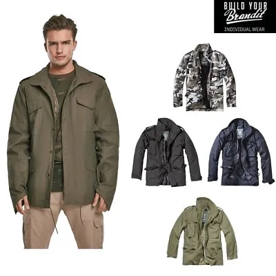 Buy Build Your Brandit M65 Jacket BD308-Men's Army Police Navy Winter Coat Fleece • 88.49£