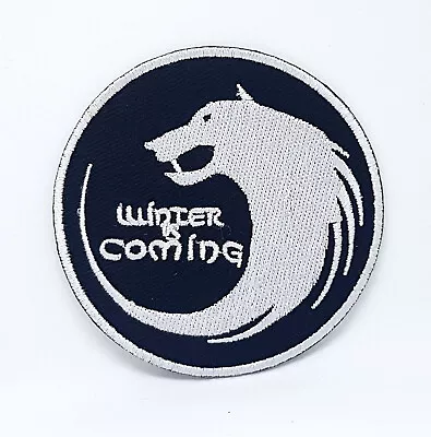 Buy Winter Is Coming Game Of Thrones House Stark Wolf Iron Sew On Embroidered Patch • 2.79£