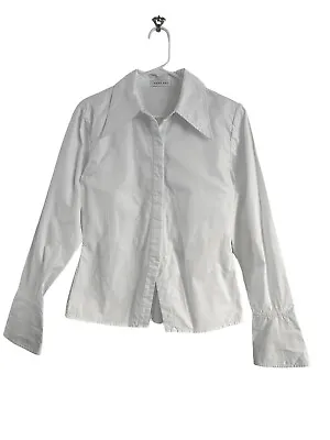 Buy Anine Bing White Long-Sleeve Tiffany Button-Up Shirt Top Women’s Size Medium • 47.91£